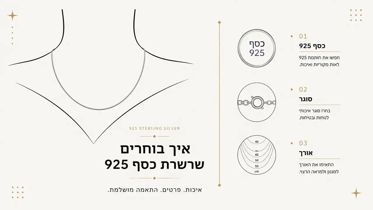 איך בוחרים שרשרת כסף 925