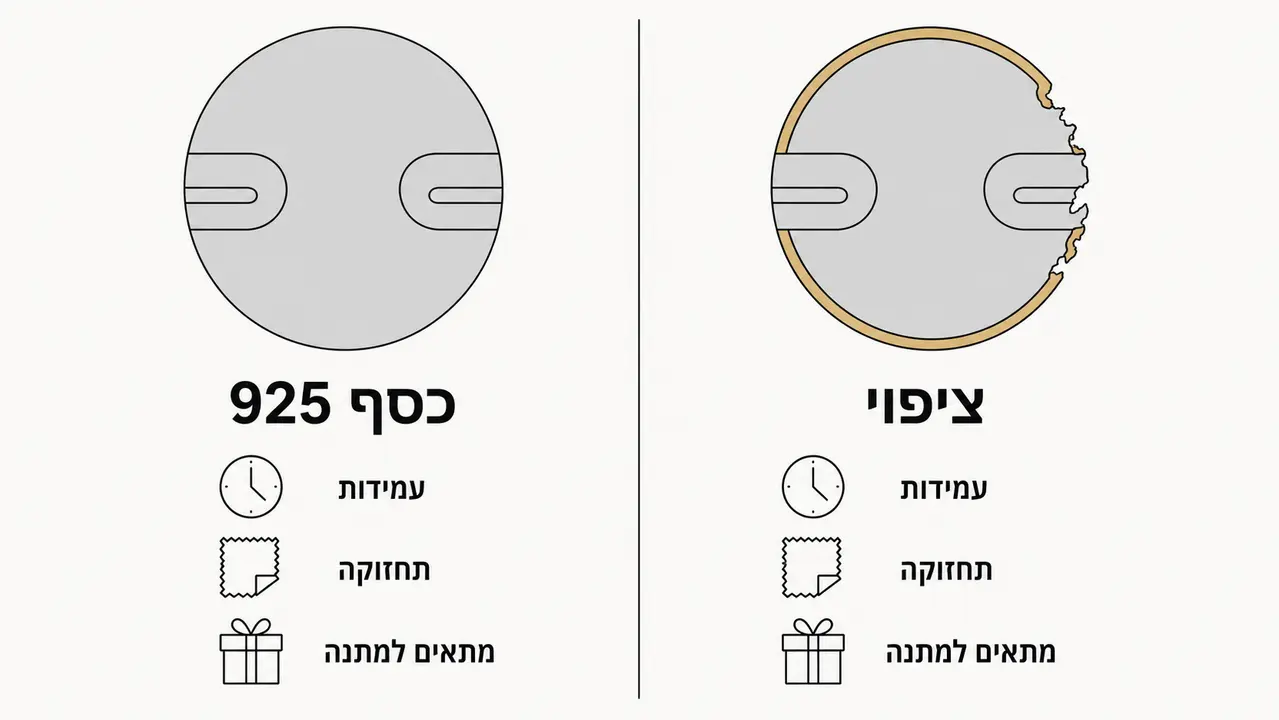 כסף אמיתי מול ציפוי כסף, מה באמת ההבדל?