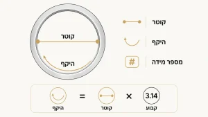 ‏מדריך פשוט למדידת מידות טבעת בקלות ובדייקנות
