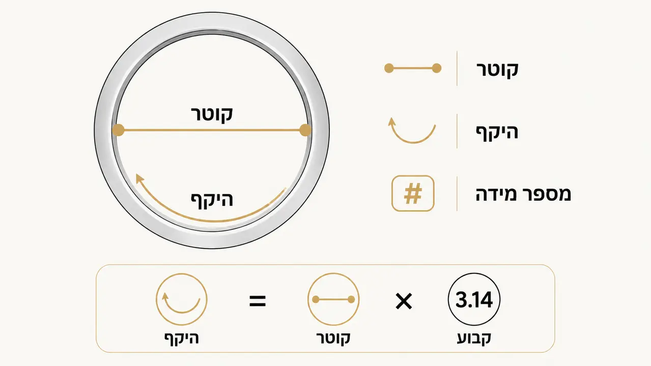 איך מודדים מידת טבעת עם חוט, ומה הטעות הכי נפוצה?