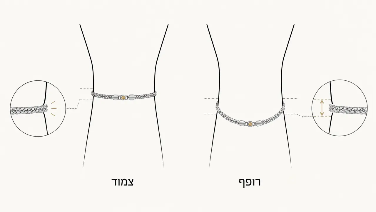 מה ההבדל בין צמיד צמוד לצמיד רופף ומה מומלץ ליום-יום?