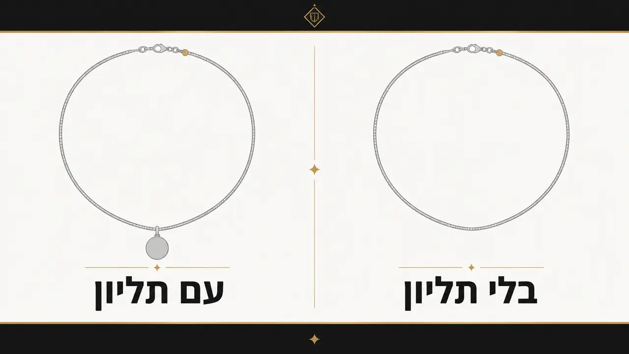 מה ההבדל בין שרשרת כסף עדינה לשרשרת עם נוכחות?