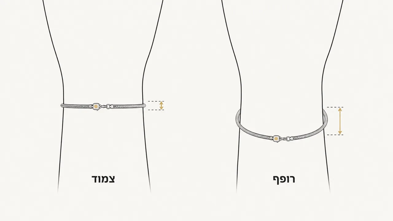 מה ההבדל בין צמיד צמוד לצמיד רופף ומה מומלץ ליום-יום?