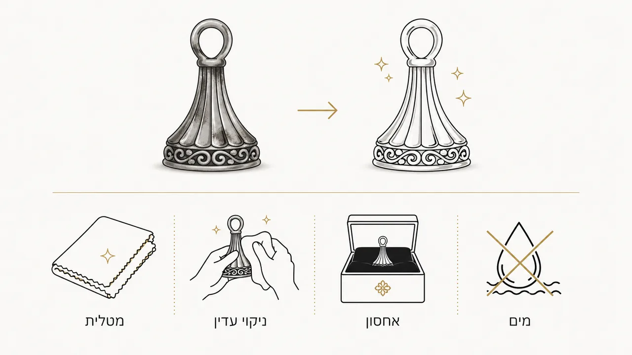 האם תכשיטי כסף 925 משחירים ומה עושים כשזה קורה?