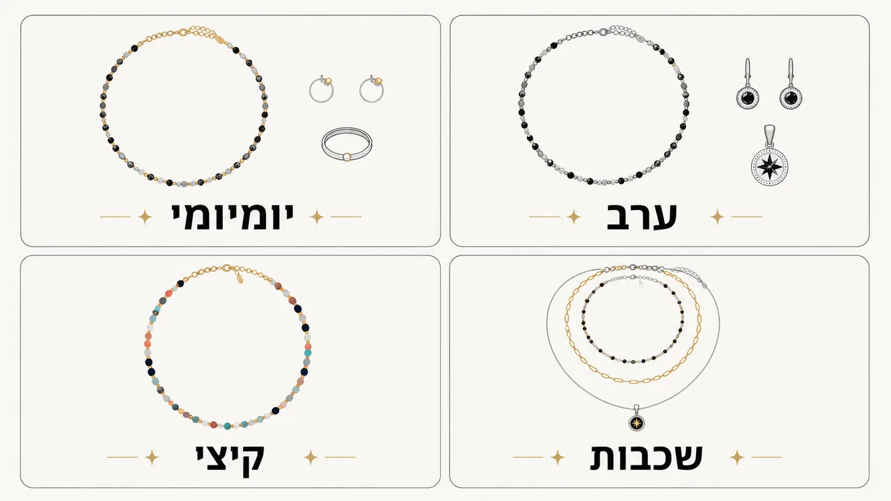 איך משלבים שרשרת חרוזים בלוק שלם ולפי אירוע?