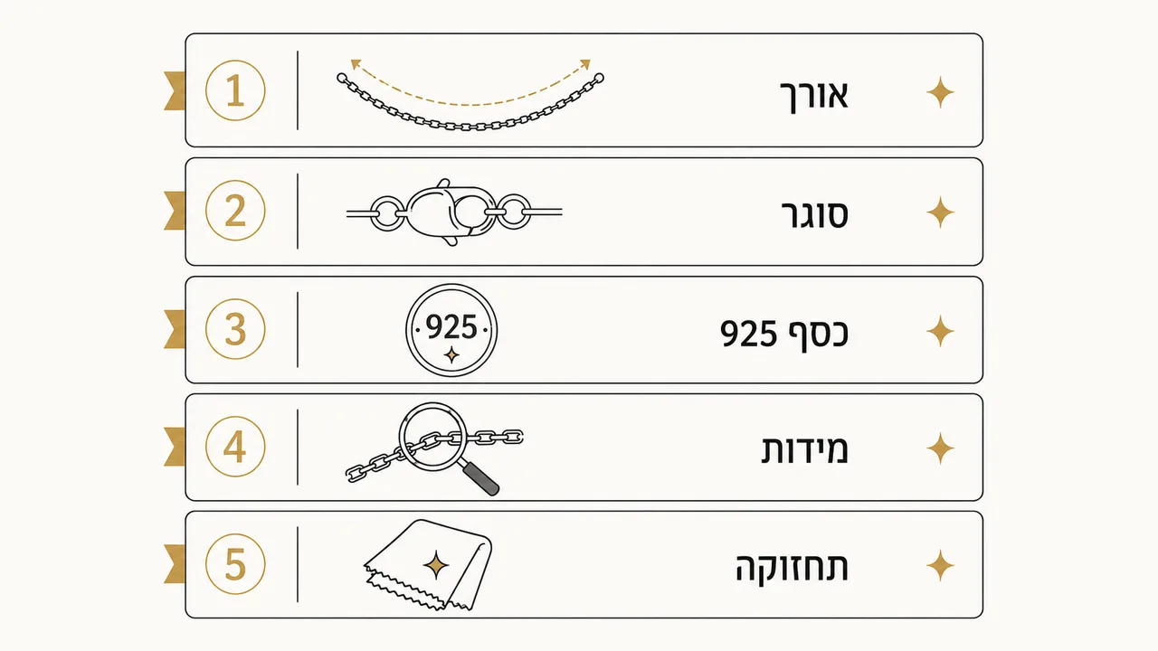 מה כדאי לבדוק כשקונים שרשרת לאישה אונליין?