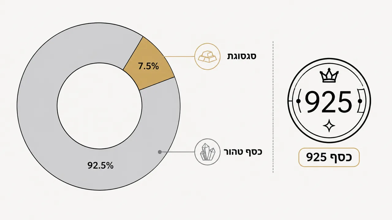 מה זה כסף 925 בטבעות כסף לנשים?