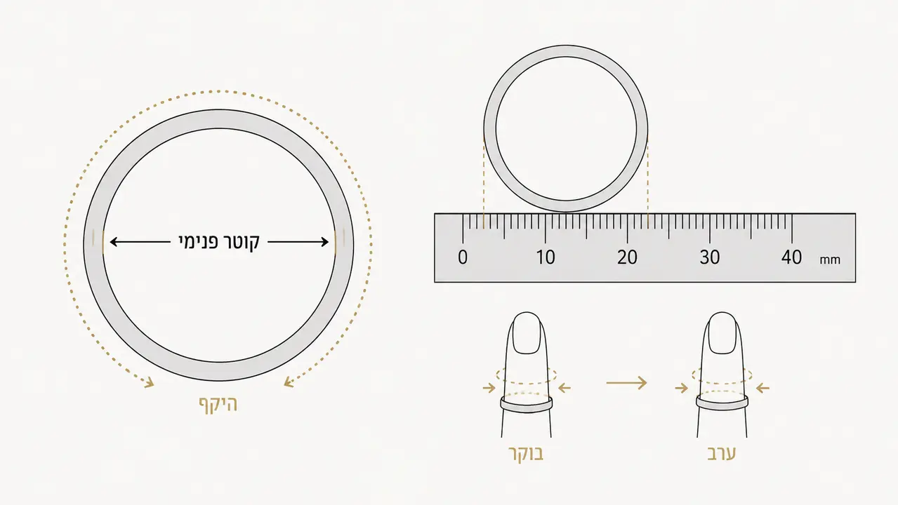 קונים טבעת ואין לכם מושג מה המידה?