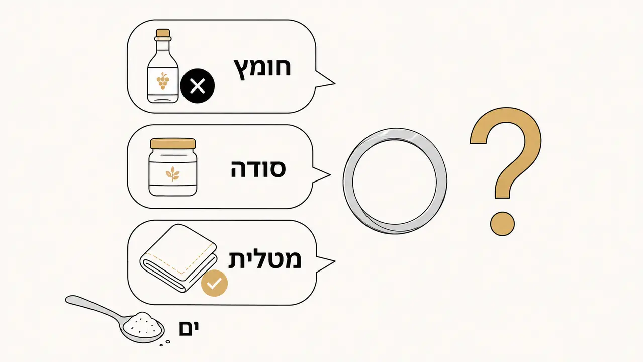 שאלות נפוצות על ניקוי טבעת כסף
