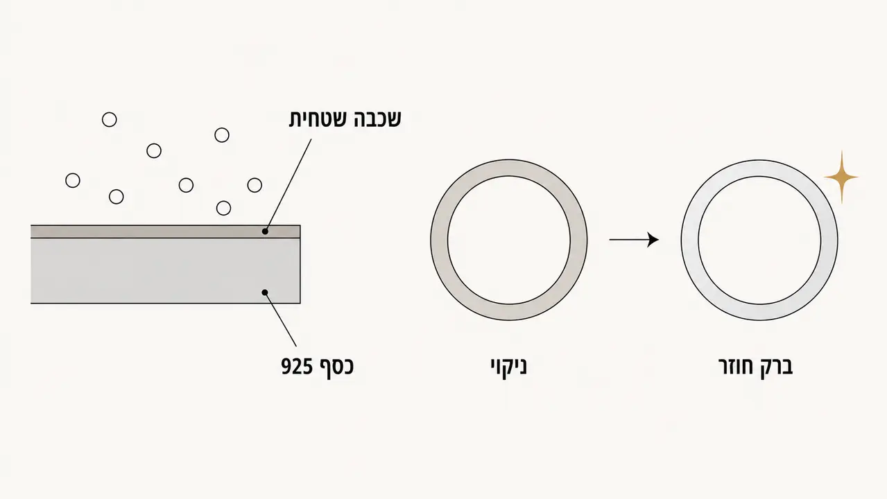 טבעת כסף שהשחירה, האם זה סימן לזיוף